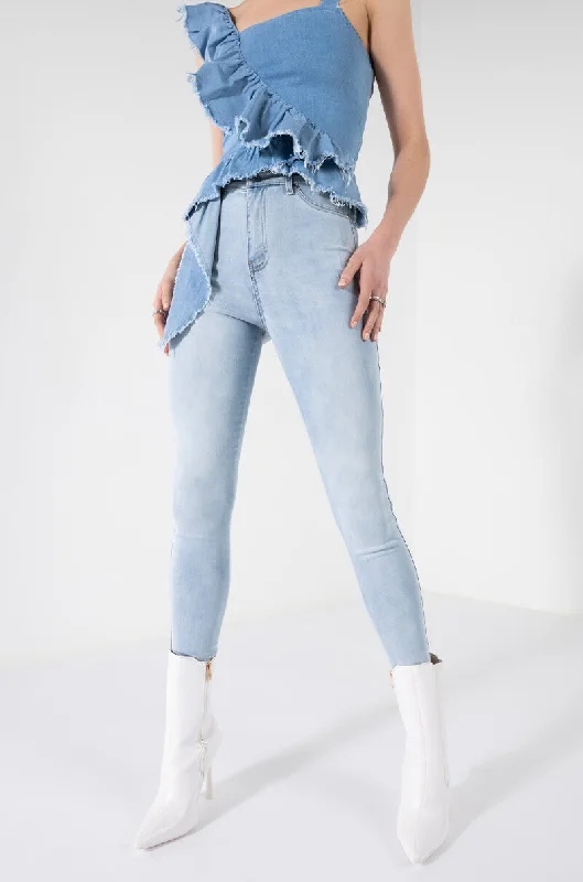 FLEX-FIT HIGH WAISTED SUPER STRETCHY SKINNY JEANS