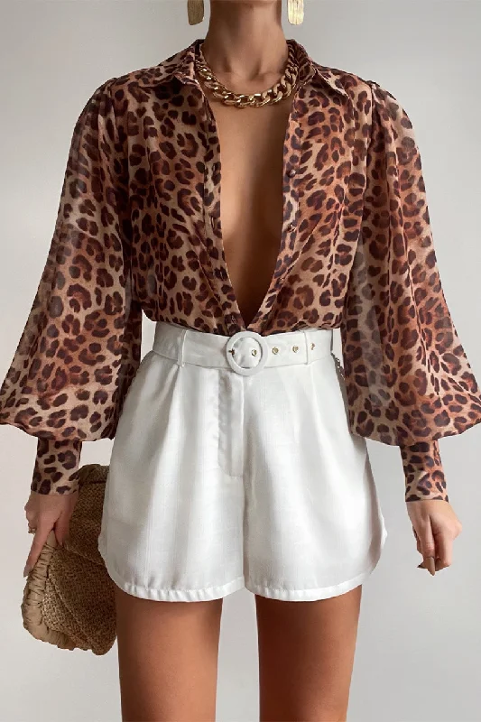 FLEETWOOD BLOUSE - LEOPARD PRINT