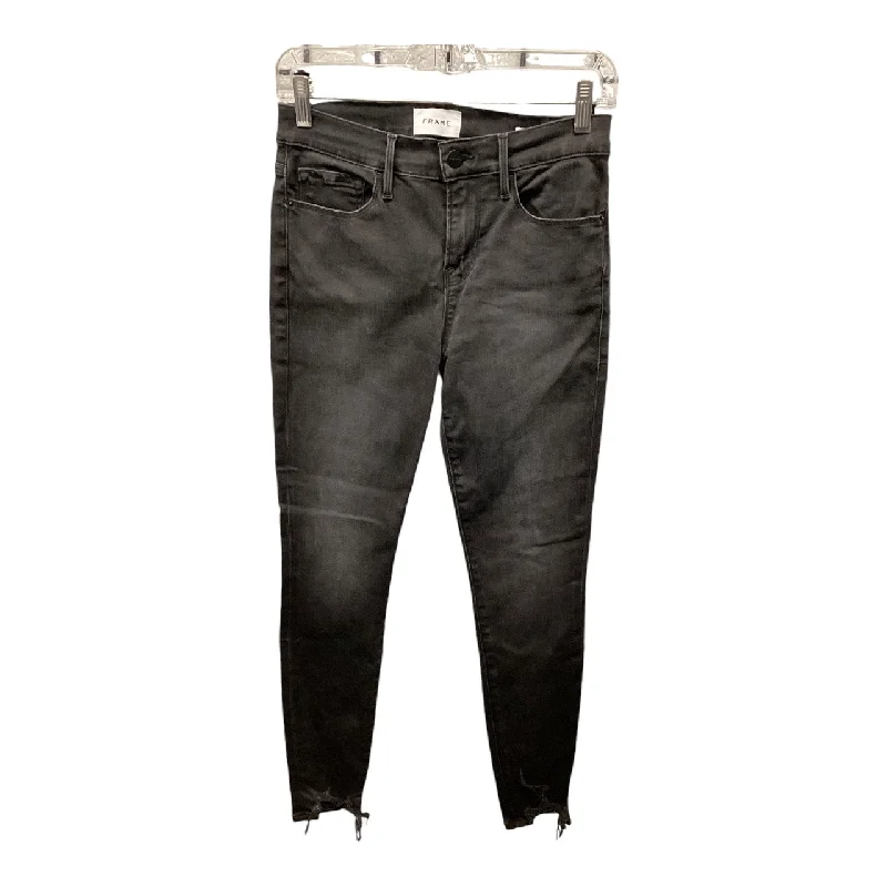 Jeans Skinny By Frame In Black, Size: 2