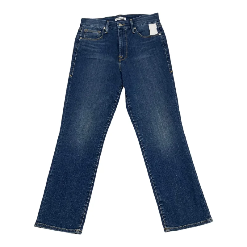 Jeans Straight By Good American In Blue Denim, Size: 10