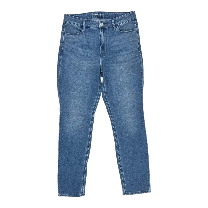 Jeans Straight By Old Navy In Blue Denim, Size:10