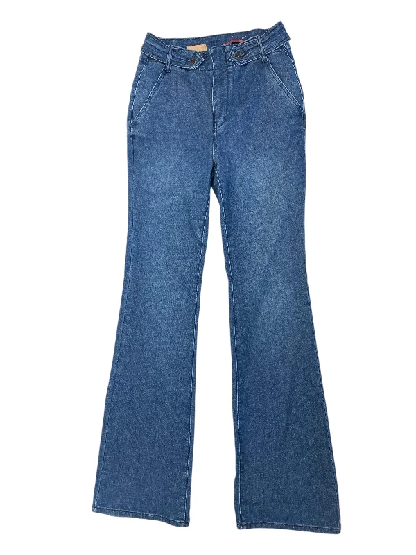 Jeans Straight By Pilcro In Blue Denim, Size: 4