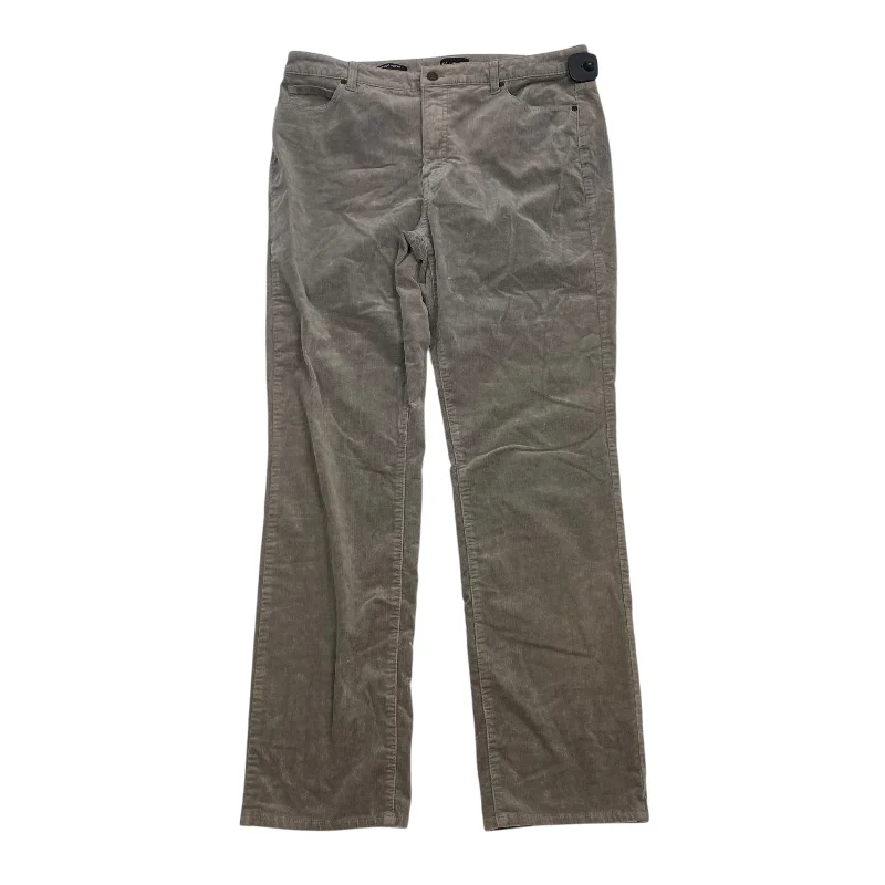 Pants Corduroy By Talbots In Grey, Size: 14