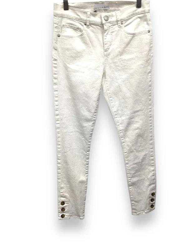 Pants Cropped By Loft In White, Size: 0