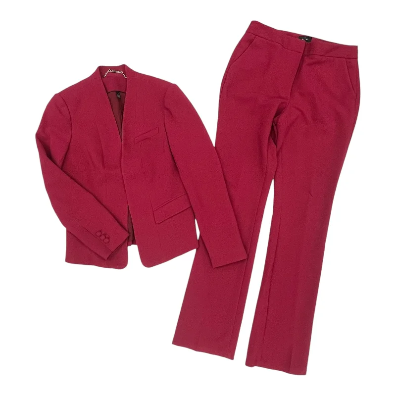 Pants Suit 2Pc By White House Black Market In Red, Size:M