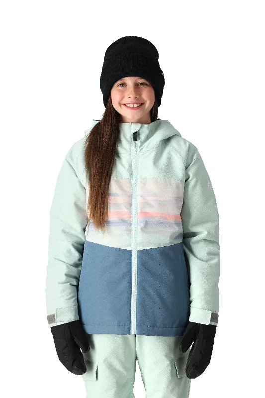 686 Girl's Athena Insulated Snowboard Jacket Seaglass Colourblock 2025