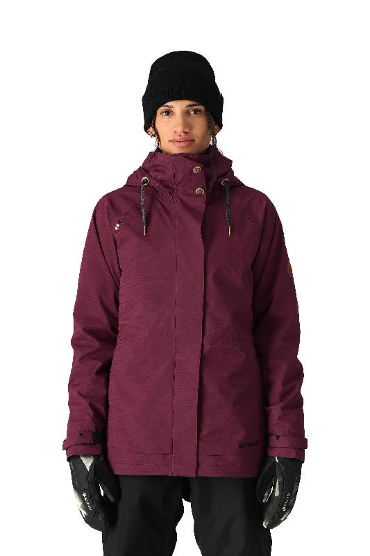 686 Women's Spellbound Smarty 3-In-1 Snowboard Jacket Sassafras Geo Jacquard 2025