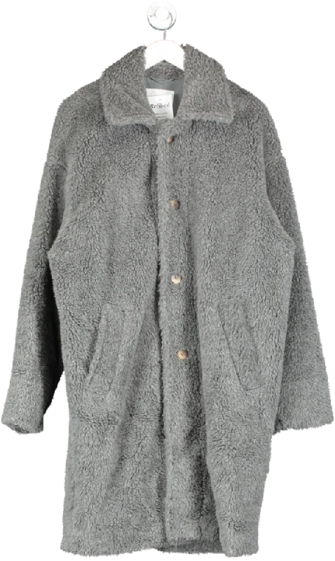 American Vintage Grey Wool Blend Coat One Size