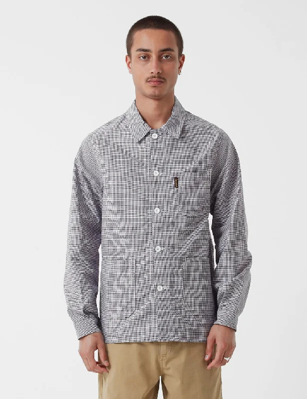 Le Laboureur Houndstooth Cotton Work Jacket - Black/White