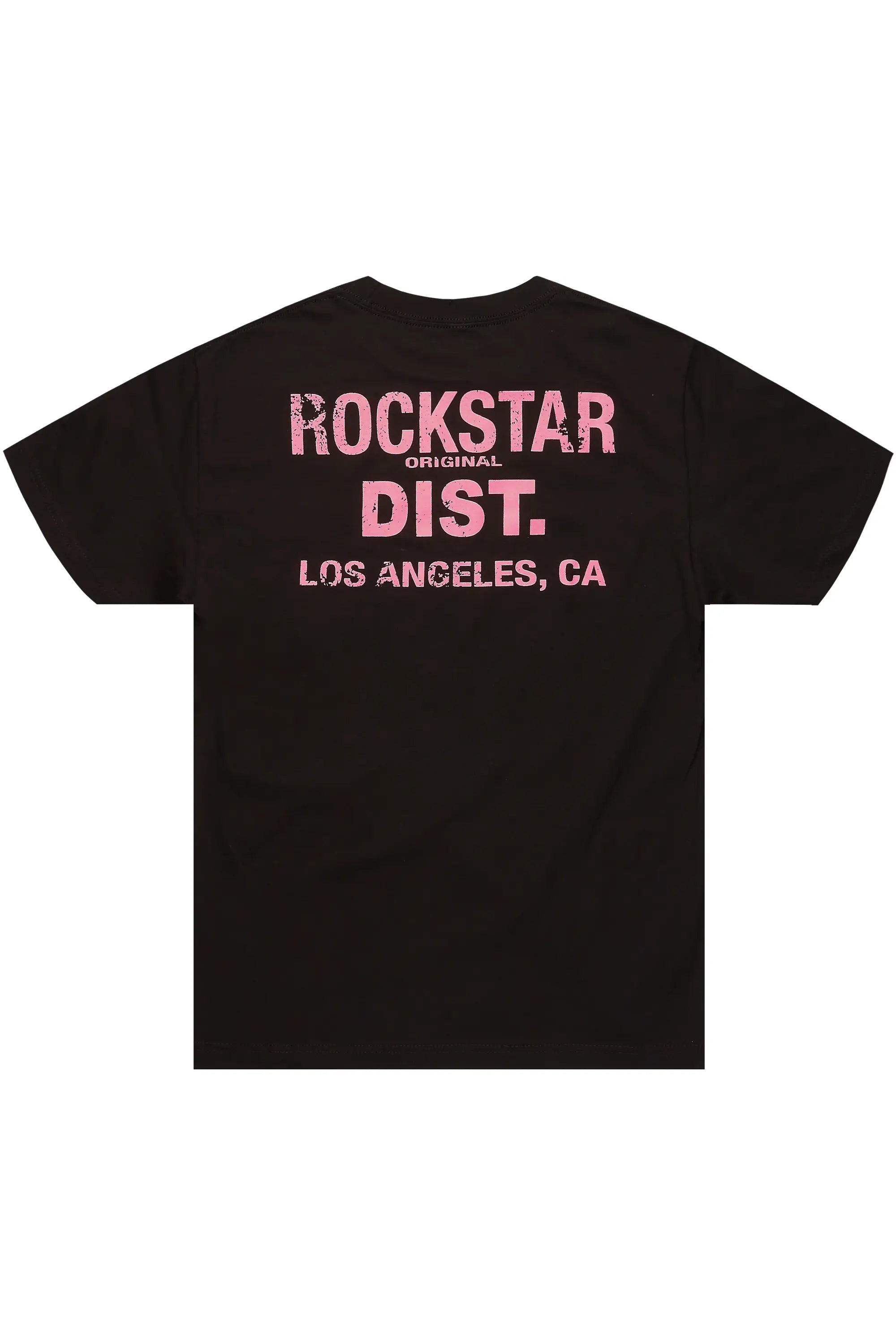 Dalasia Black/Pink Oversized Tee