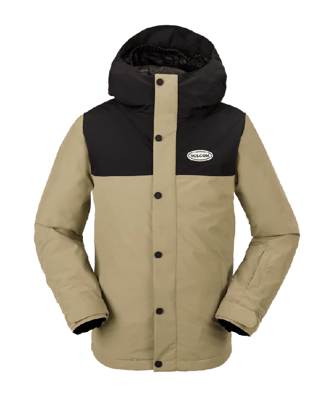 VOLCOM Kids Stone 91 Insulated Snowboard Jacket Dark Khaki 2024