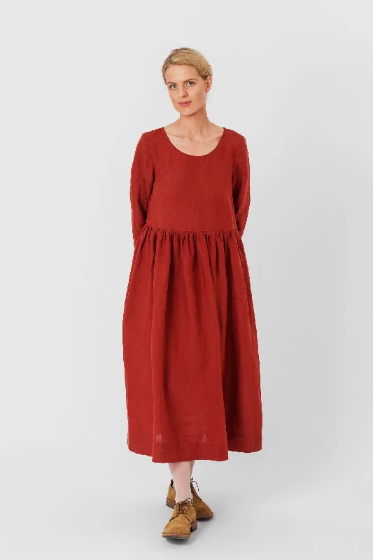 Smock Dress, Long Sleeve