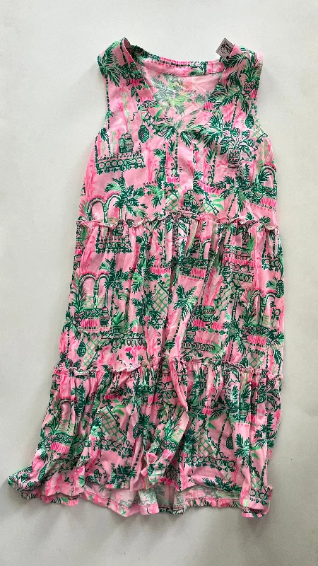 Dress Casual Midi By Lilly Pulitzer In Multi-colored, Size: Xs