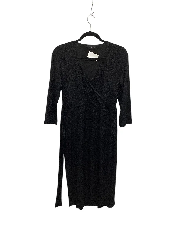 Dress Party Midi By F&f In Black, Size: 12