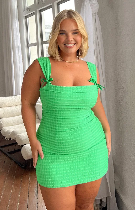 Layla Green Tie Back Mini Dress