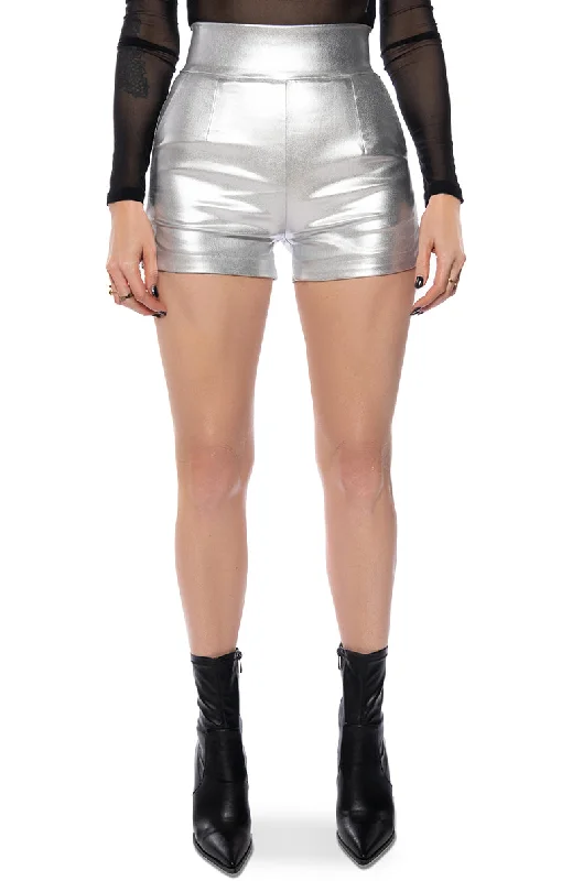 AMMO X AKIRA BIG BOOTY HIGH WAIST FAUX LEATHER SHORT