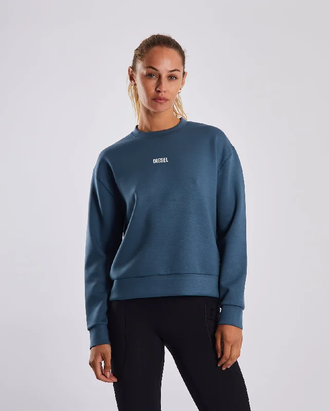 Pia Sweatshirt Green Metal