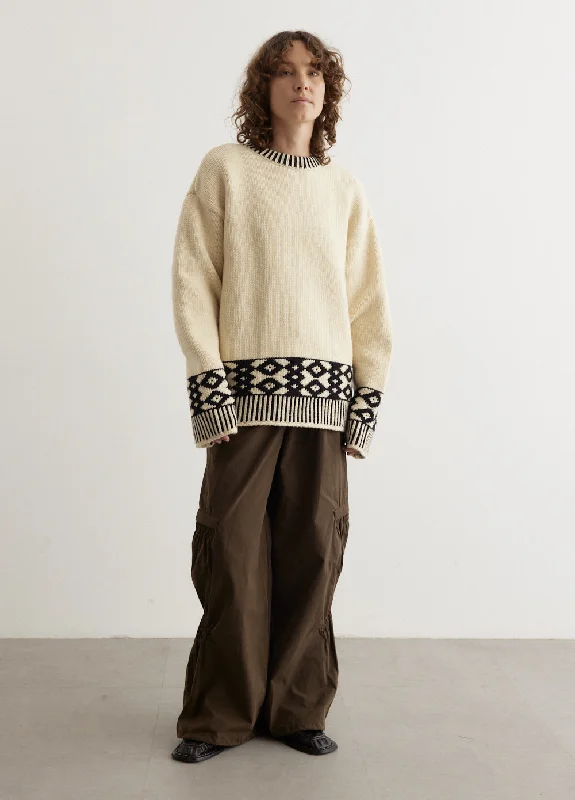 Jacquard Knit Sweater