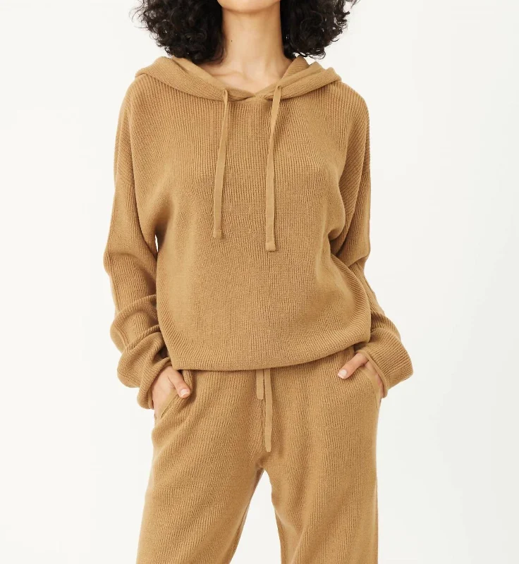 Jia Hoodie In Camel