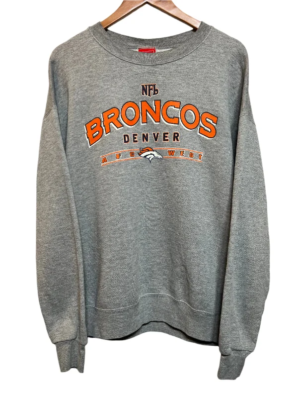 NFL Broncos Mens Grey Sweatshirt (Size XL)