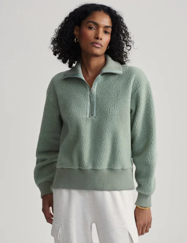 Roselle Half-Zip Fleece - Lily Pad